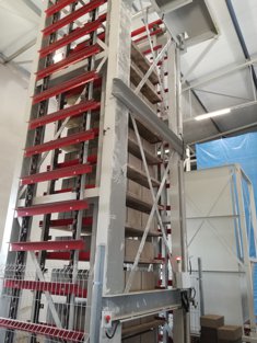 Prefabrication line with ripening room